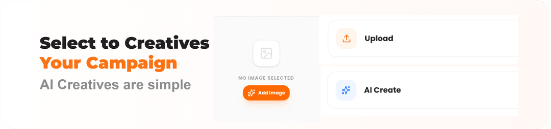 Smart ad creatives feature interface